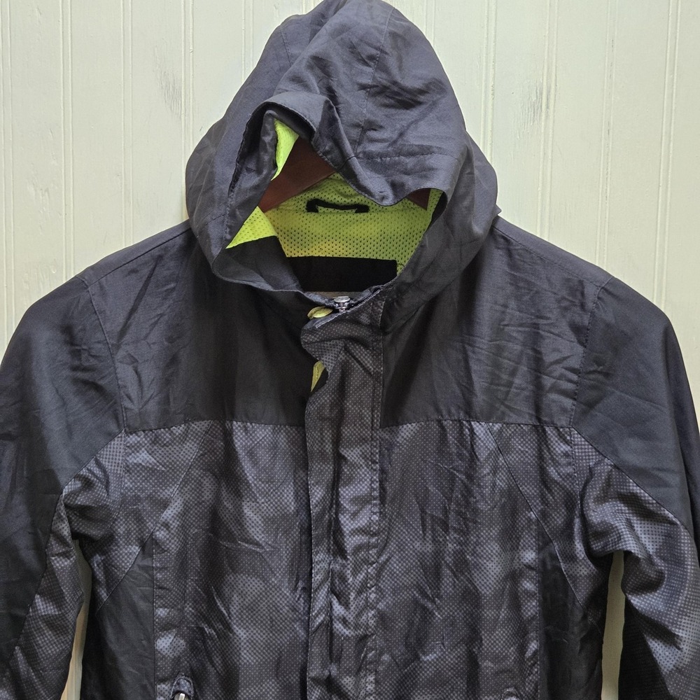 C9 By Champion Jacket Mens Medium Black Hooded Full Zip Ventur-Dry Windbreaker